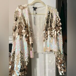 Nasty Gal sequin jacket
